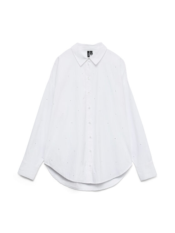 Vero Moda Vero Moda Сорочка Fanni 10337791 Білий Oversize