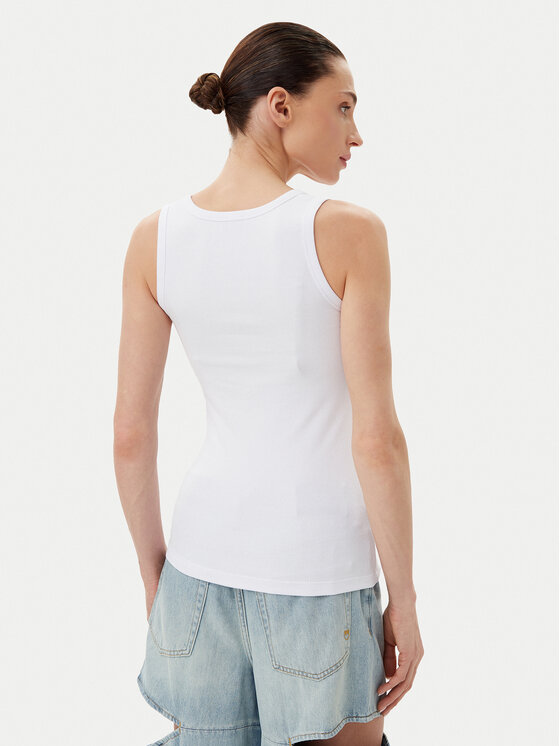 PINKO PINKO Top 100807 A2OF Z04 Biały Regular Fit
