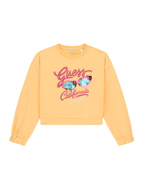 Guess Guess Pulóver J6GQ00 KA6R4 Sárga Relaxed Fit