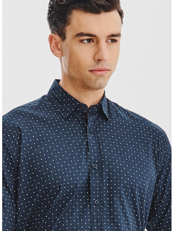 Pako Lorente Pako Lorente Koszula P25WN-1X-031 Granatowy Regular Fit