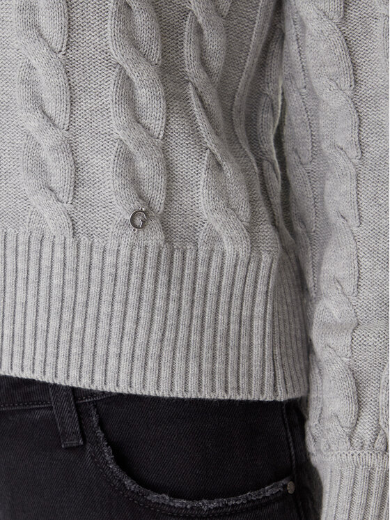 Guess Guess Rollkragenpullover W5BR30 Z1192 Grau Relaxed Fit