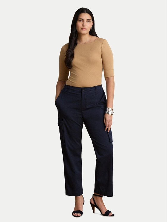 LAUREN RALPH LAUREN LAUREN RALPH LAUREN Blúz 200654963504 Sötét bézs Slim Fit