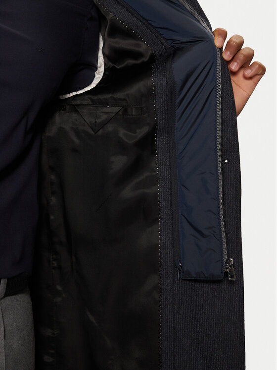 Baldessarini Baldessarini Μάλλινο παλτό Harrison B0 18727.1108 Σκούρο μπλε Regular Fit