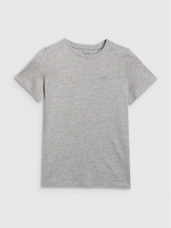4F 4F T-Shirt 4FJWMM00TTSHF2332-25M Γκρι Regular Fit