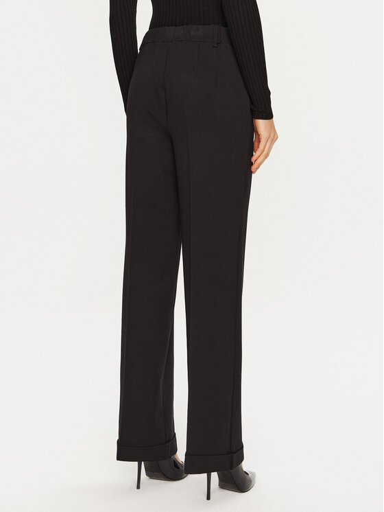 ViCOLO ViCOLO Kalhoty z materiálu TS0116 Černá Regular Fit