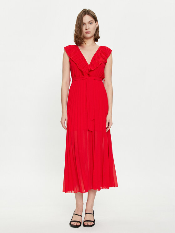 Dixie Dixie Rochie cocktail A319J043 Roșu Regular Fit
