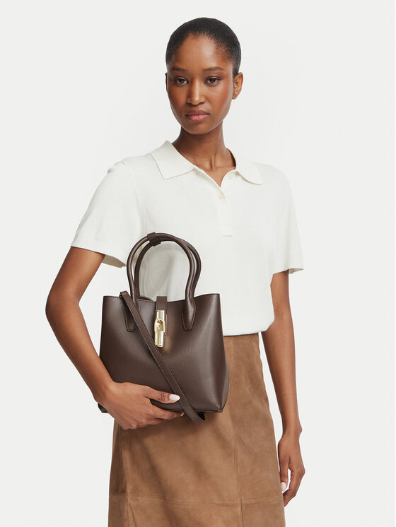 Furla Furla Torebka Goccia S WB01949 ARE000 4284S Brązowy ciemny