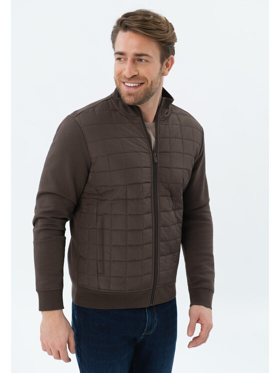 Volcano Volcano Bluza B-CORF Brązowy Regular Fit
