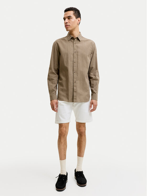 Jack & Jones Jack & Jones Džínsové šortky Rick 12294338 Biela Regular Fit