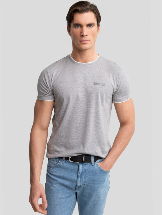 BIG STAR BIG STAR T-Shirt FREDRIS_903_150 Szary Basic Fit