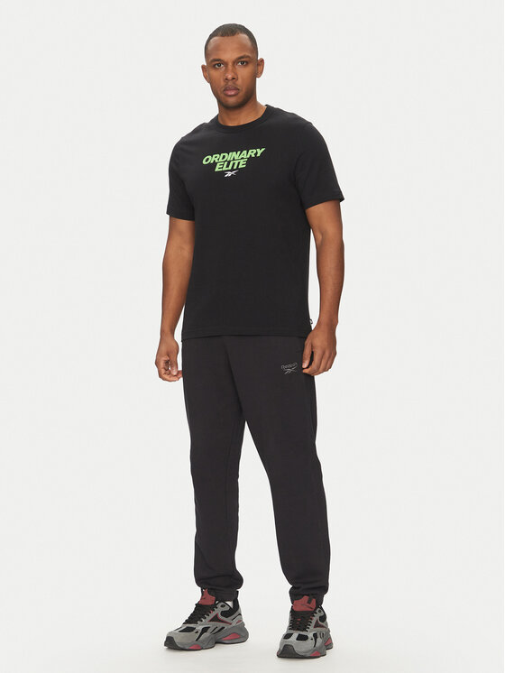 Reebok Reebok Póló 100218824 Fekete Regular Fit