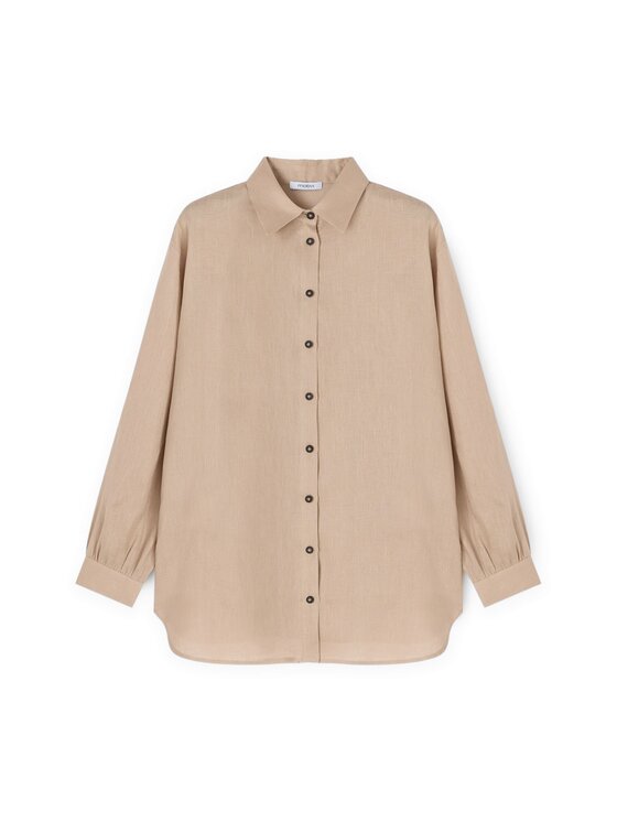 Motivi Motivi Camicia 5225W000471N002 Écru Regular Fit