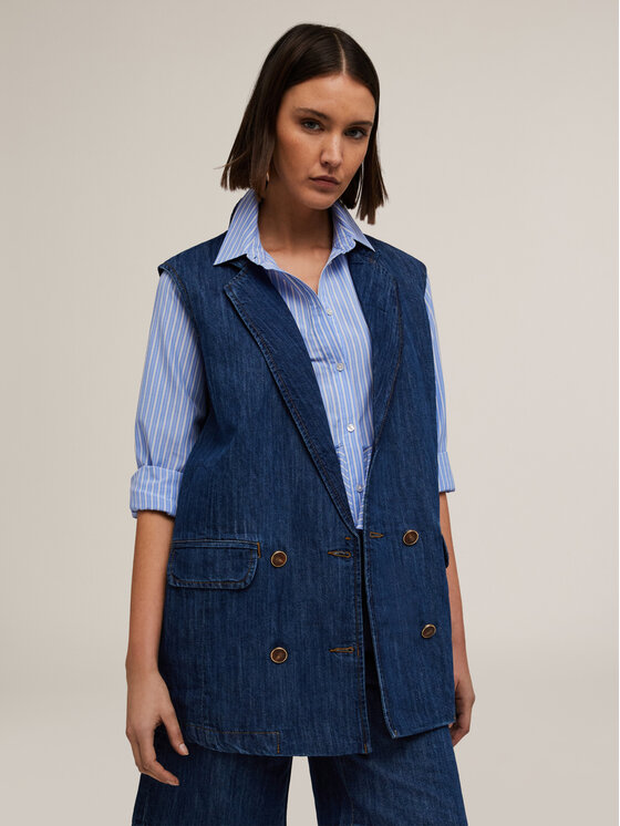 Motivi Motivi Giacca di transizione L401W000025N024 Blu Over Fit