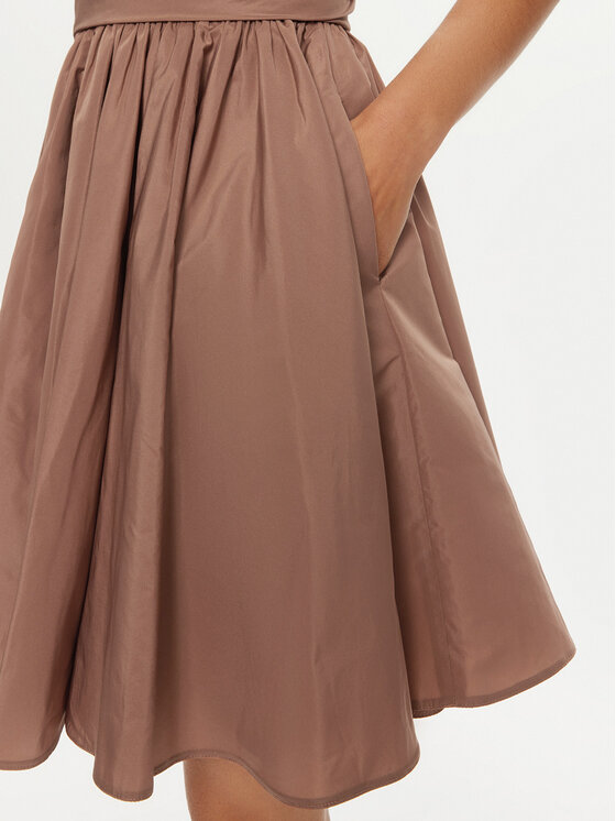 PINKO PINKO Koktel haljina Casalfermo 102777 Y3LE Smeđa Regular Fit