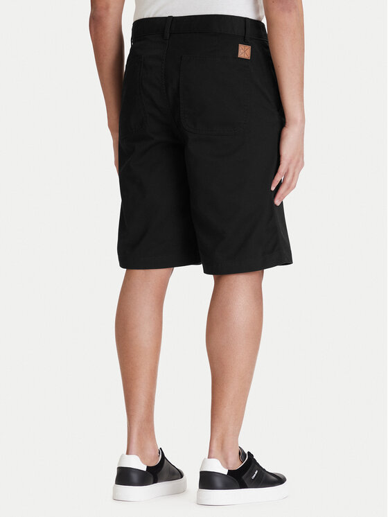 Calvin Klein Jeans Calvin Klein Jeans Kratke hlače 90s LV04RD603G Crna Baggy Fit