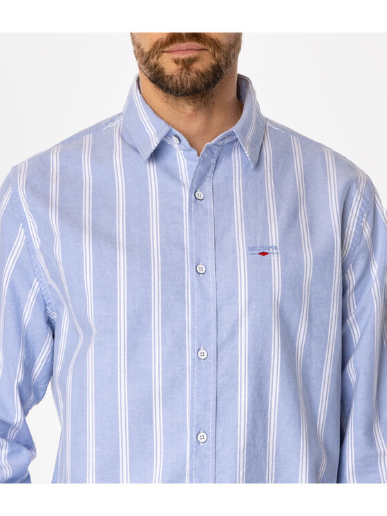 Lee Cooper Lee Cooper Koszula WAYNE Niebieski Regular Fit