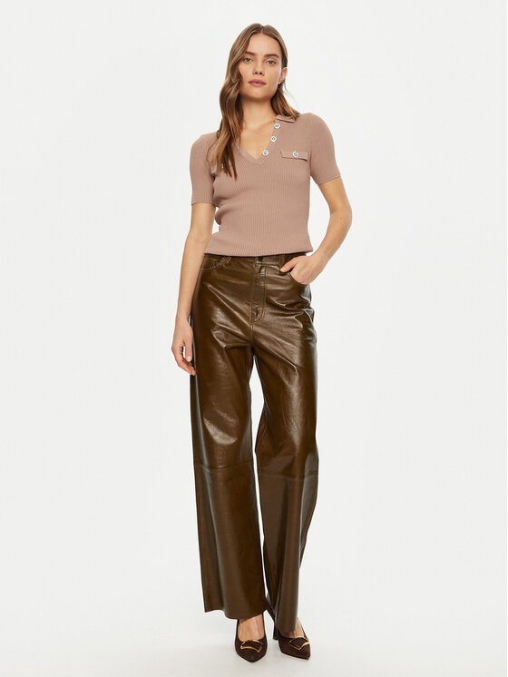 Guess Guess Svetr W5RR25 Z2U00 Béžová Regular Fit