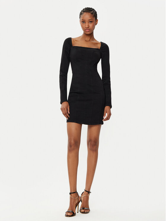 Guess Guess Džínsové šaty W5RK84 D4PZ0 Tmavomodrá Regular Fit