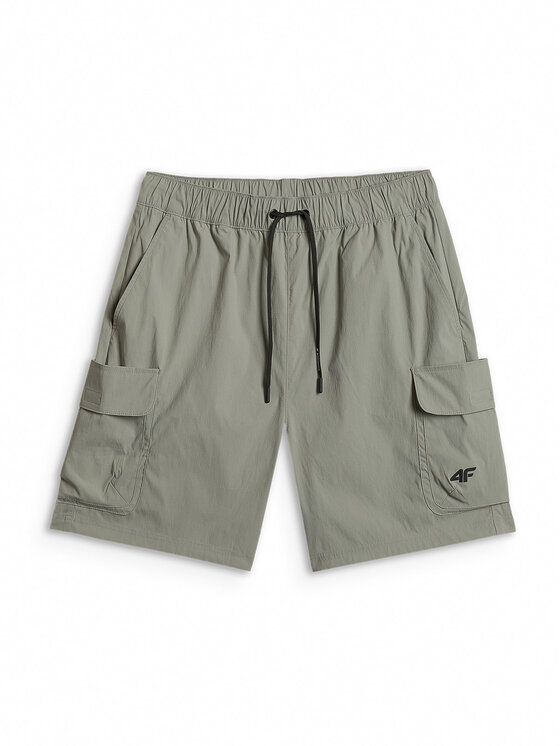 4F 4F Szorty sportowe TREKKING Khaki Regular Fit