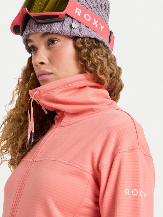 Roxy Roxy Bluza techniczna Vertere Full Zip ERJFT04974 Pomarańczowy Regular Fit