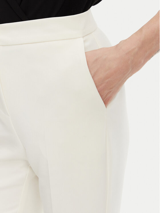 Maryley Maryley Pantaloni di tessuto 25EB587/43VA Écru Regular Fit