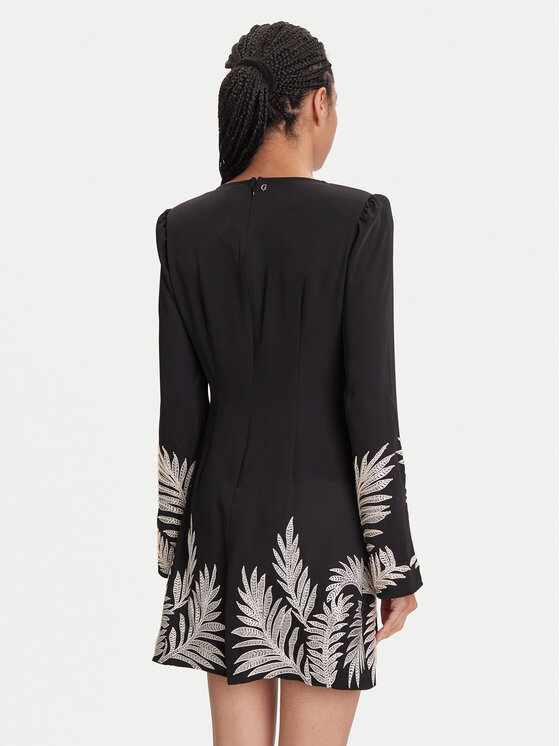 Guess Guess Kokteilinė suknelė W5YK10 WHCU2 Juoda Regular Fit