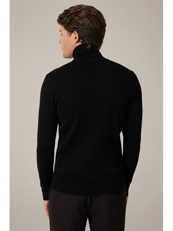 Lancerto Lancerto Sweter Vorn SW073225000084 Czarny Regular Fit
