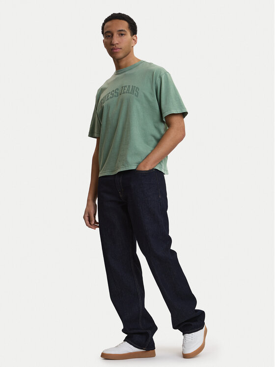 Guess Jeans Guess Jeans Traperice M4BAB3 D5EJ2 Tamnoplava Relaxed Fit