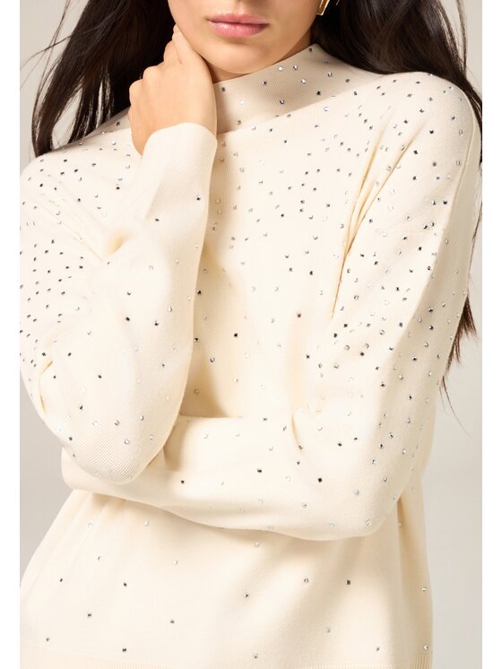 Oltre Oltre Maglione M382J005126N011 Bianco Regular Fit