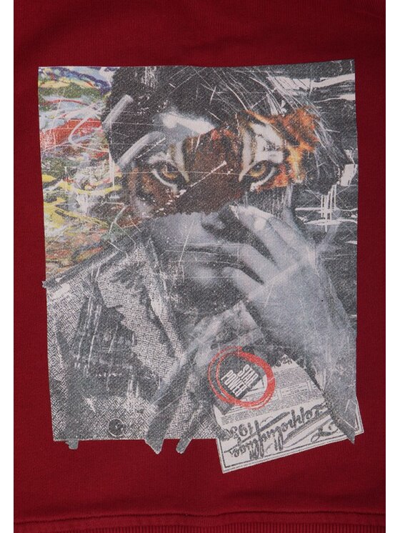 Just Cavalli Just Cavalli Mikina S01GU00 44 Bordová Regular Fit