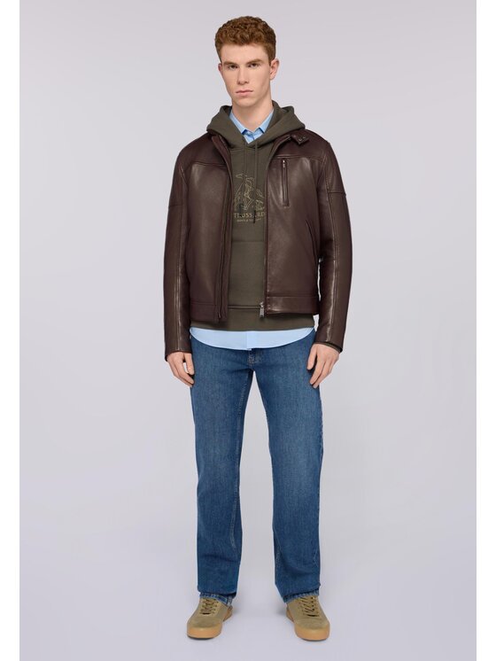 Trussardi Trussardi Felpa G8078100032N035 Verde Regular Fit