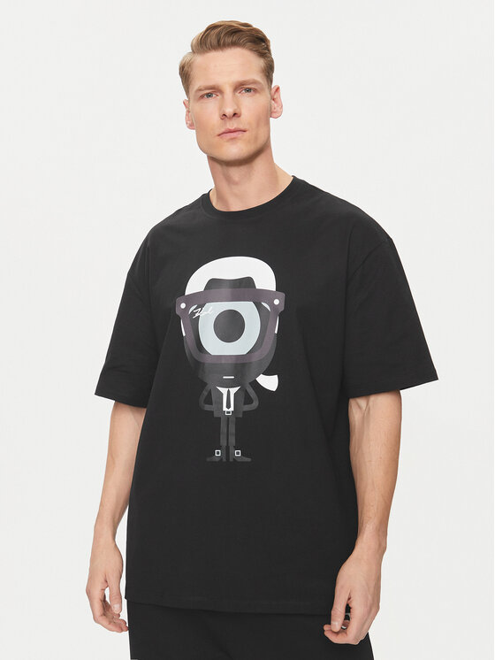 KARL LAGERFELD KARL LAGERFELD T-särk 755098 542270 Must Regular Fit