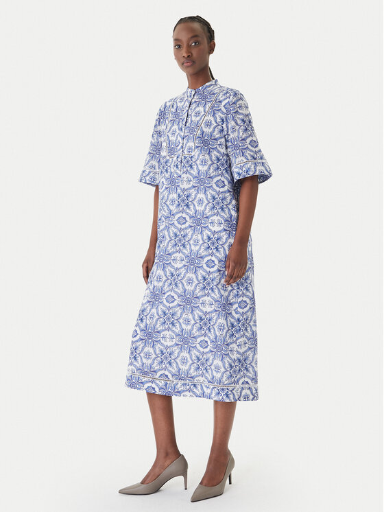 JOOP! Rochie tip cămașă Desa 30101617 Albastru Regular Fit