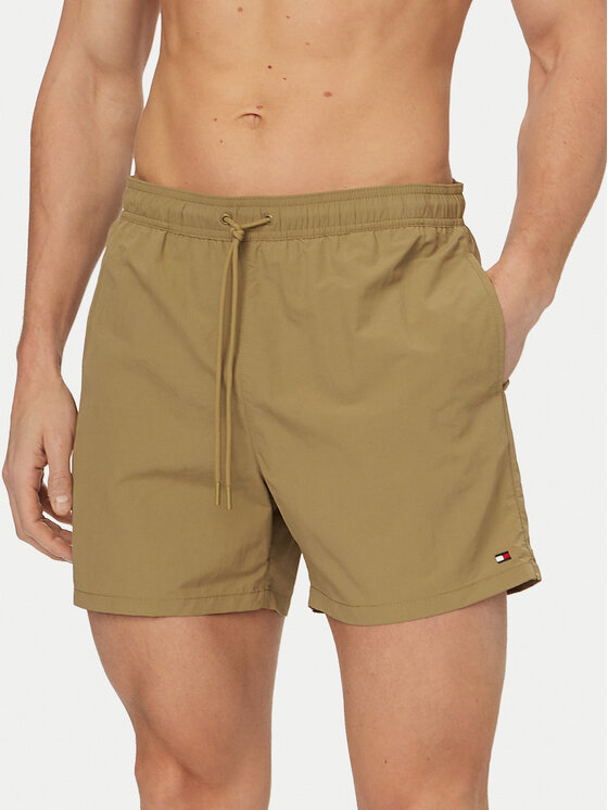 Tommy Hilfiger Tommy Hilfiger Úszónadrág UM0UM03477 Khaki Regular Fit