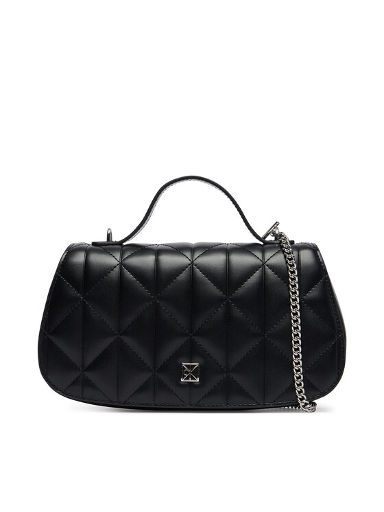 Calvin Klein Calvin Klein Geantă Quilted Top Handle Chain Bag LV04F3410G Negru