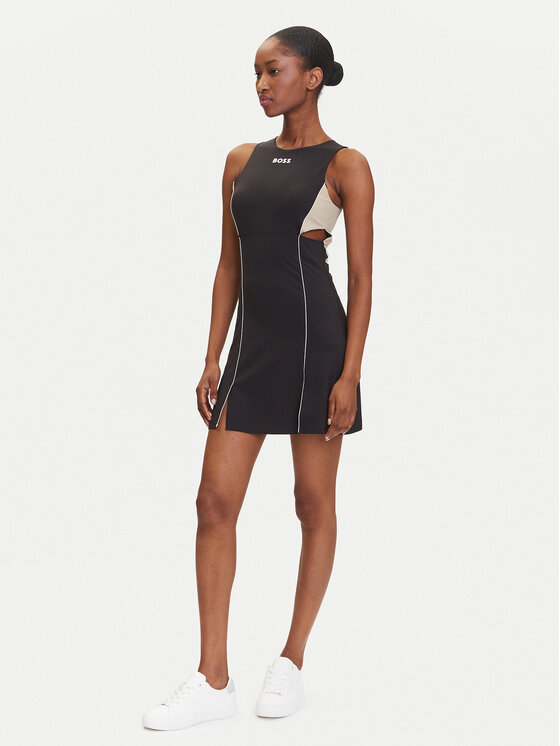 BOSS BOSS Rochie tenis Holy Alice 3 50545815 Negru Slim Fit