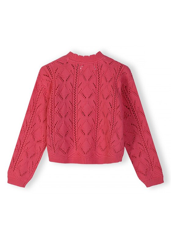 minoti minoti Kardigan 30KNIT103 Różowy Regular Fit