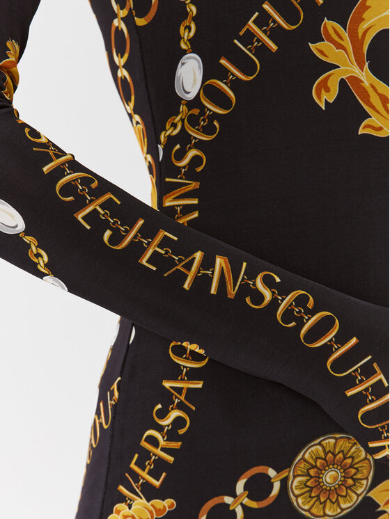 Versace Jeans Couture Versace Jeans Couture Sukienka codzienna 75HAO920 Czarny Slim Fit