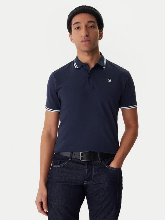 G-Star Raw G-Star Raw Pólóing Dunda D17127-5864 Sötétkék Regular Fit