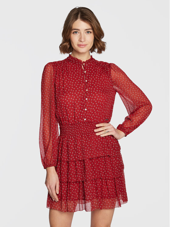 Pepe Jeans Pepe Jeans Повсякденна сукня Delia PL953120 Червоний Regular Fit