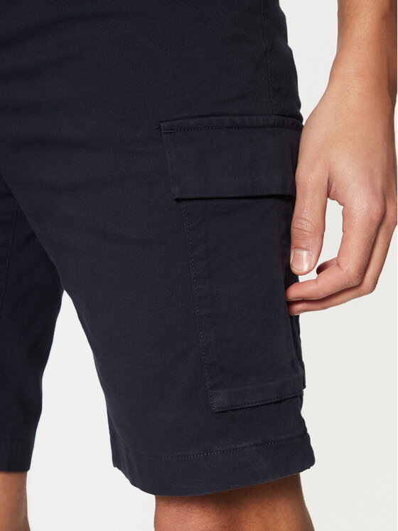 Calvin Klein Calvin Klein Pantalon scurți din material Modern Twill K10K114067 Bleumarin Regular Fit