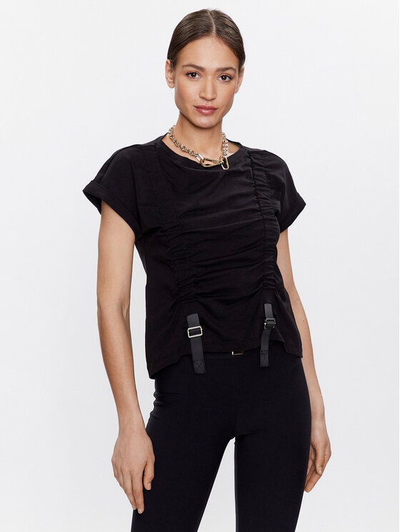Babylon Tricou S_ER0571 Negru Slim Fit