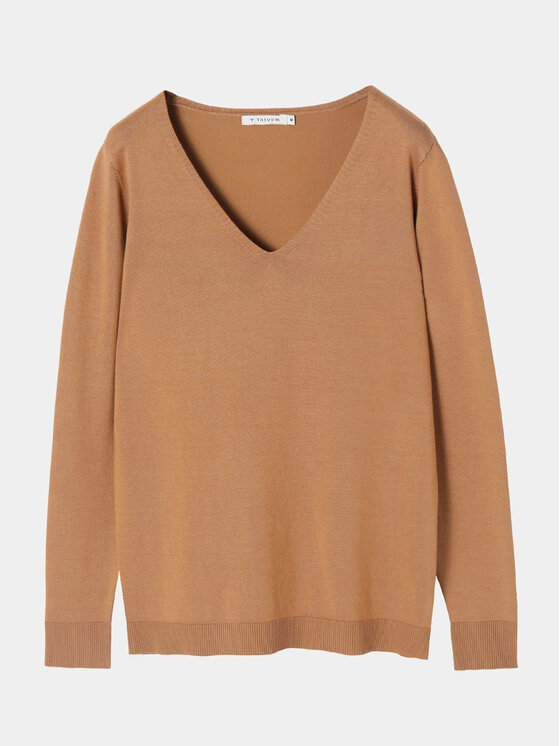 TATUUM Tatuum Sveter Tessa 1 T2316.089 Hnedá Slim Fit