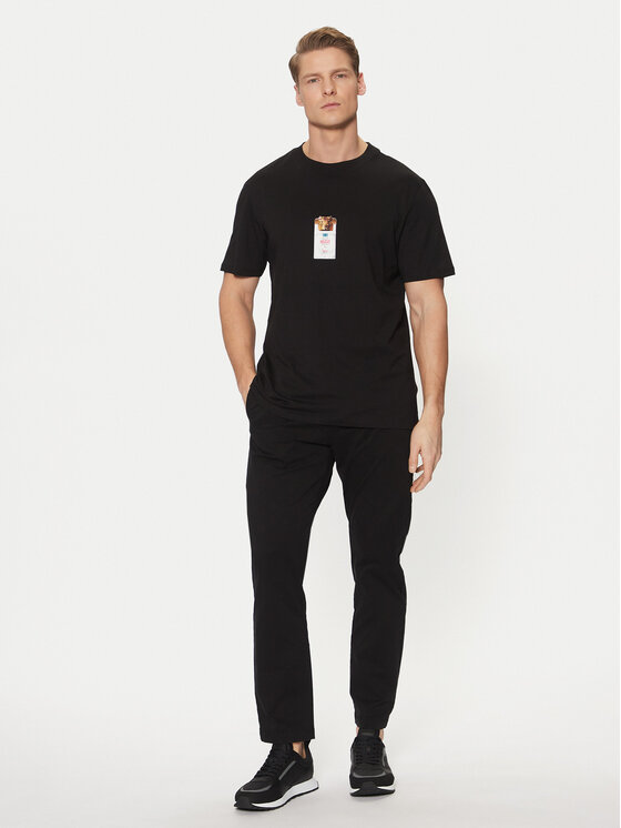 HUGO HUGO Chinosy 50530886 Czarny Slim Fit