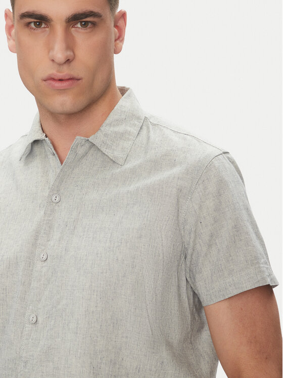 INDICODE INDICODE Cămașă Giulionus 20-402 Gri Regular Fit
