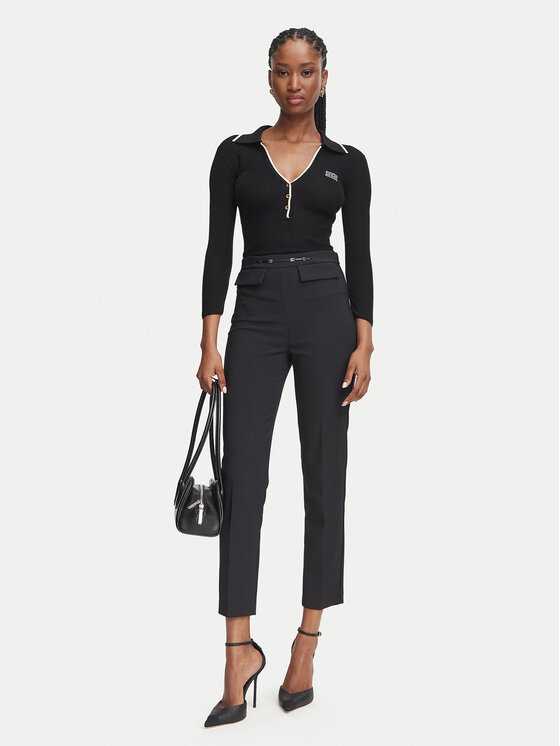 Elisabetta Franchi Elisabetta Franchi Блузка MK-17B-66E2-V300 Чорний Slim Fit