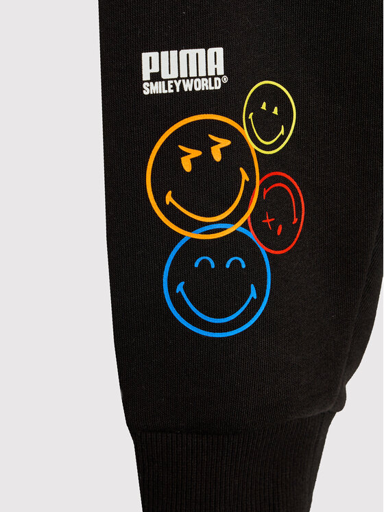 Puma Jogginghose SMILEY WORLD 846973 Schwarz Regular Fit | Modivo.de