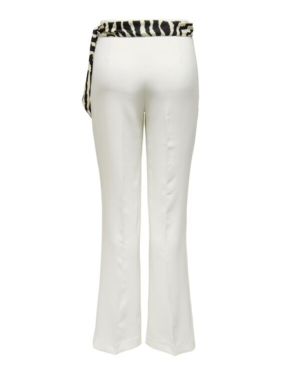 ONLY ONLY Pantaloni da donna Pantaloni onladora hw belt flared Bianco Regular Fit