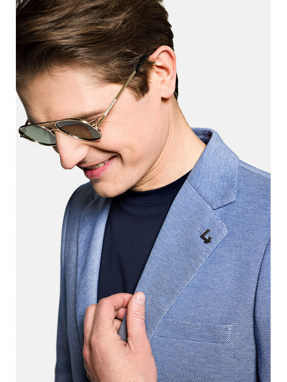Lancerto Lancerto Marynarka Aracena MA131123000004 Niebieski Slim Fit