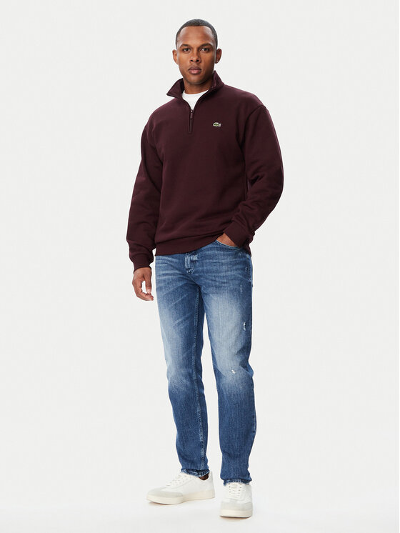 Lacoste Lacoste Pluus SH8866 Tumepruun Regular Fit